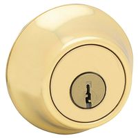 3840691 - 1-CYL DEADBOLT K3 BRT BRASS BX