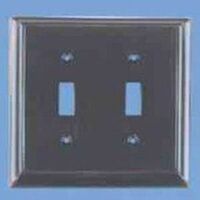 Double Switch Wall Plate, Antique Copper