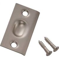 Square Corner Strike Plate, Brass