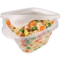mini square take along food container, 2.1 cups