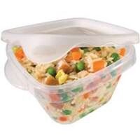 Mini Square Take Along Food Container, 2.1 Cups