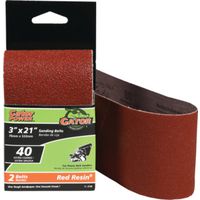 3908035 - 3X21IN 40GRIT ALUM OX BELT 2PK