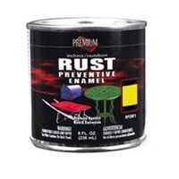 premium rust preventive enamel, yellow 1/2 pt