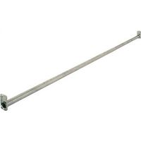 white 72-96in. adjustable closet rod