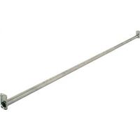 White 72-96in. Adjustable Closet Rod