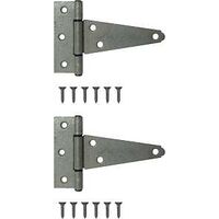Heavy Duty T Hinge with Bushing, 4in. Galvanized