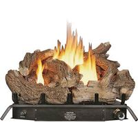 dual fuel gas logs with thermostat, 24in.