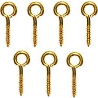 #214 Small Solid Brass Eye Screws