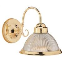 boston harbor wall sconce, polished brass