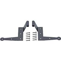 Stainless Steel Shutter L-Hinge, 1/2in. Black