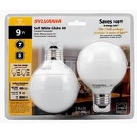 Soft White Globe Light Bulb, 9W