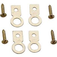 Small Flat Ring Hanger, Brass