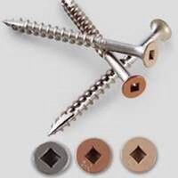 Tan Flathead Screws, 40 Pk 3in.