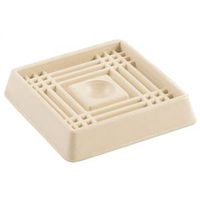 CASTER CUP SQUARE 2IN OFF WHT 