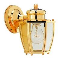 Boston Harbor Wall Lantern, Polished Brass