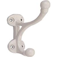 coat & hat hook, white