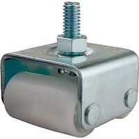Stem Caster, 7/8in. White & Zinc