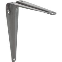 shelf bracket gray finish, 5in. x 6in.