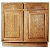 One Door Base Cabinet, Oak 36in.