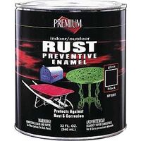 Premium Rust Preventive Enamel, Black 1/2 Pt