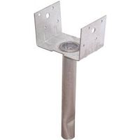 elevated steel post base, 4in. x 4in.
