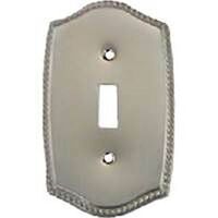 Single Switch Wall Plate, Brushed Nickel
