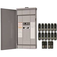 rain proof 14 breaker load center, 200 amp