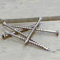 composite deck screws, 2 3/4in. tan