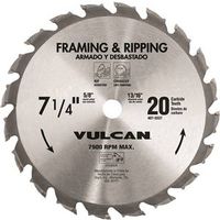 carbide circular saw blade, 7 1/4in. x 20 teeth