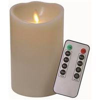 CANDLE IVORY WAXFLAME REMOTE5H