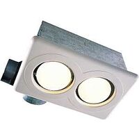 dual bulb heat lamp, 70 cfm