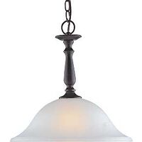 one light pendant fixture, bronze