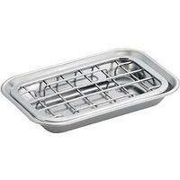 sink works soap dish, chrome 2 pc
