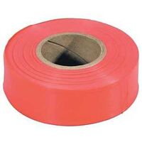 glo red flag tape, 150