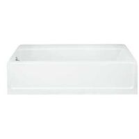 advantage tub & shower, white lh