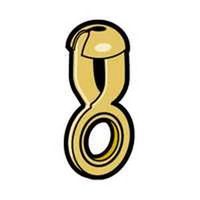 yellow brass coupling connector, #6 