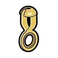 Yellow Brass Coupling Connector, #6 