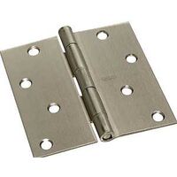 Square Hinge, 4in. x4in. Nickel