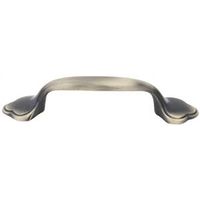 antique brass pull, 3in.