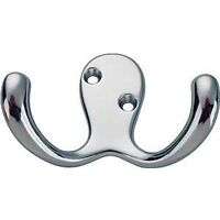 Double Prong Robe Hook, Chrome