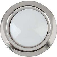round wired doorbell button, silver rim