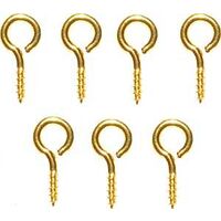 #216 Small Solid Brass Eye Screws