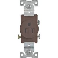 4170189 - 15A 125V 3WIRE BRWN SGL RECPT