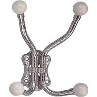 chrome coat hook with ceramic hook