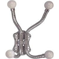Chrome Coat Hook with Ceramic Hook