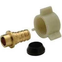pex swivel cone connector, 3/8in. barb x 1/2in. fpt