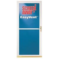 full view screen door, white