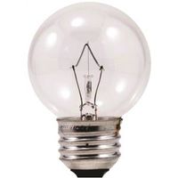 decorative light bulb with medium base, 25w clear 2 pk