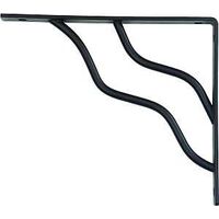 Modern Shelf Bracket, 7" x 8" Black