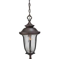 Outdoor Pendant Lantern, Redwood Rust